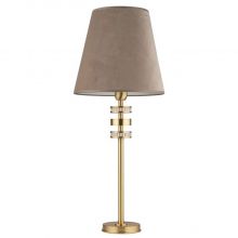 Adria lampa stołowa 1x60W E27 abażur nr 17 stożkowy patyna